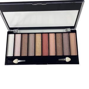 Mariposa 10 Color Eyeshadow Palette Shimmer Metallic Neutrals Gold NEW